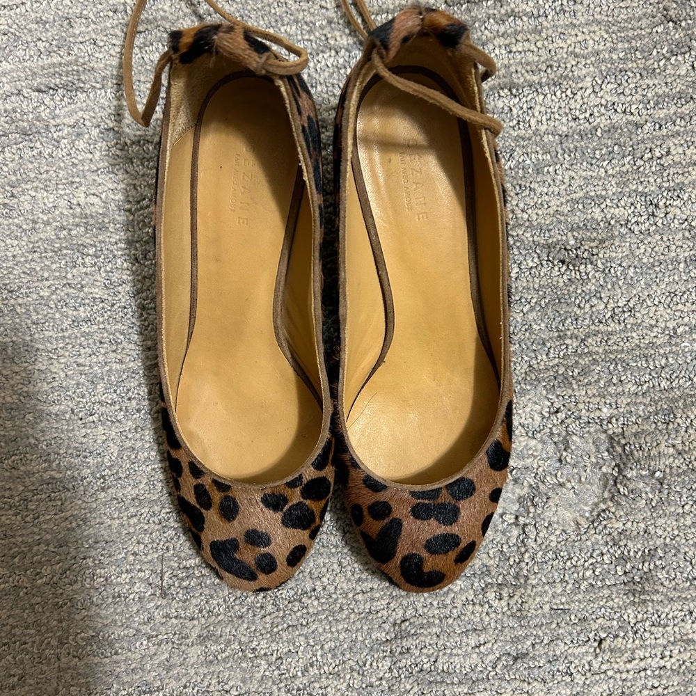 Sezane Leopard Print Women's Heels
